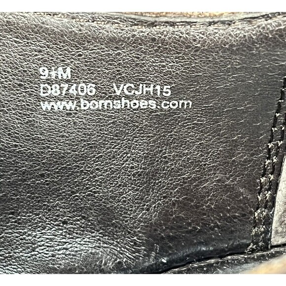 Born Clover Platform Clog Womens 9.5m Brown Leather Side Zip Minimalist Chunky - Picture 11 of 13